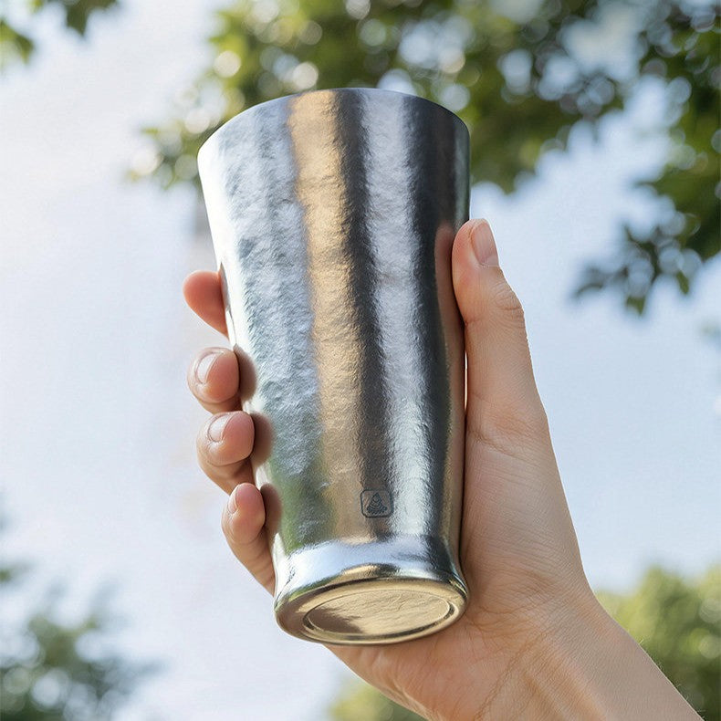 Titanium Chill Cup 340ml – Double-Wall Pure Titanium Drinkware