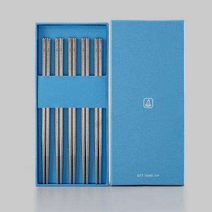 Nookti TiChop — Pure Titanium Chopsticks Set