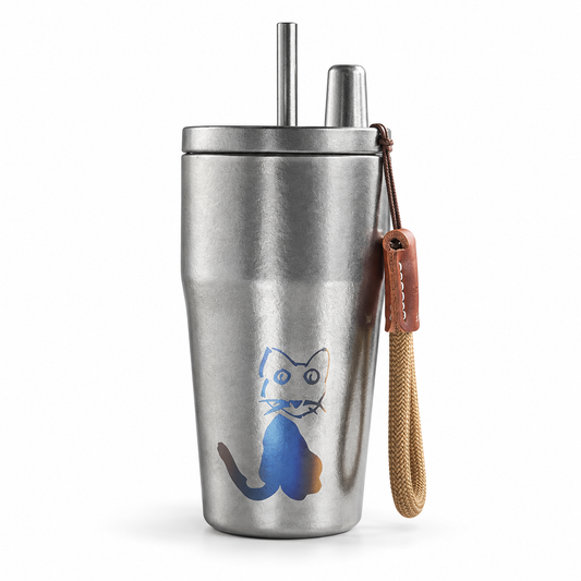 TiFlow 500 — Pure Titanium Vacuum Travel Tumbler