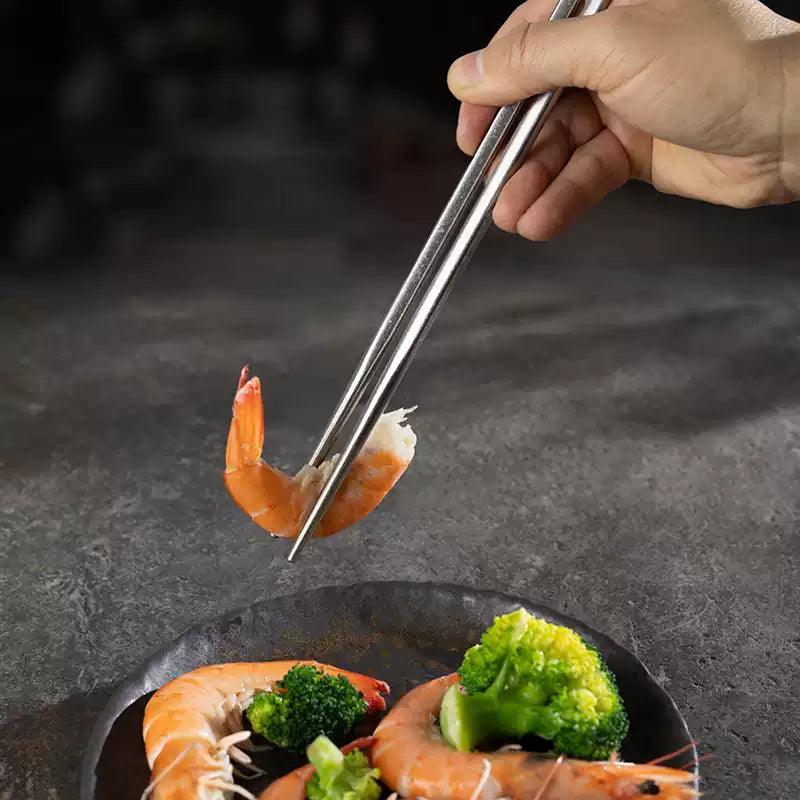 Nookti TiChop — Pure Titanium Chopsticks Set