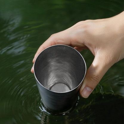 Titanium Chill Cup 340ml – Double-Wall Pure Titanium Drinkware