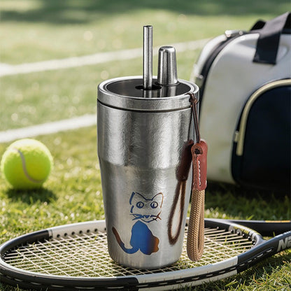 TiFlow 500 — Pure Titanium Vacuum Travel Tumbler