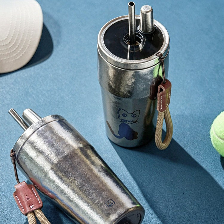TiFlow 500 — Pure Titanium Vacuum Travel Tumbler