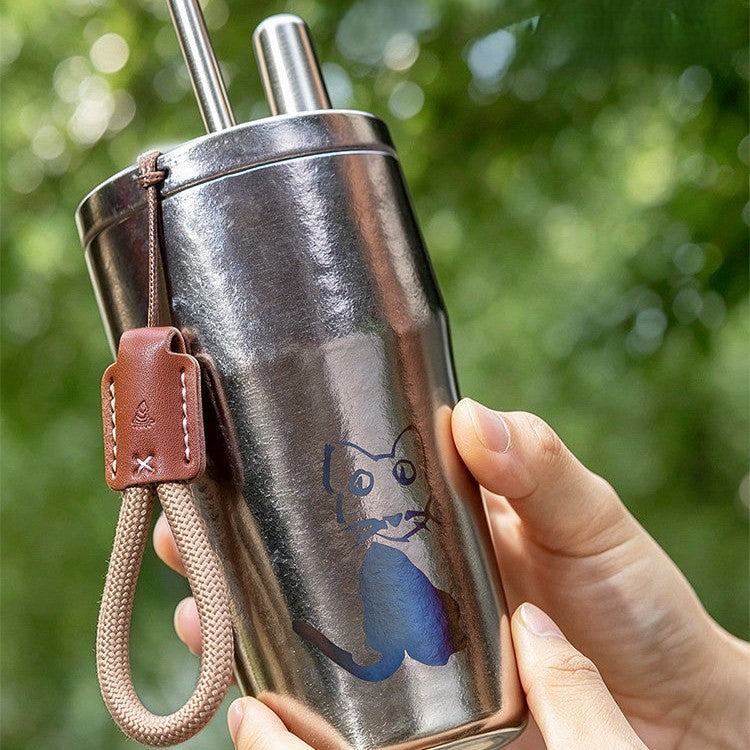 TiFlow 500 — Pure Titanium Vacuum Travel Tumbler