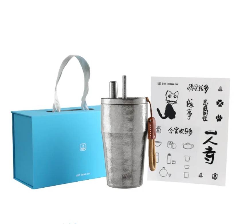 TiFlow 500 — Pure Titanium Vacuum Travel Tumbler