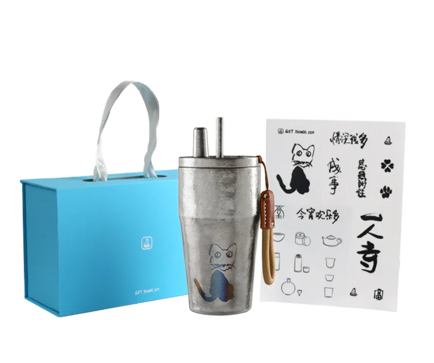 TiFlow 500 — Pure Titanium Vacuum Travel Tumbler